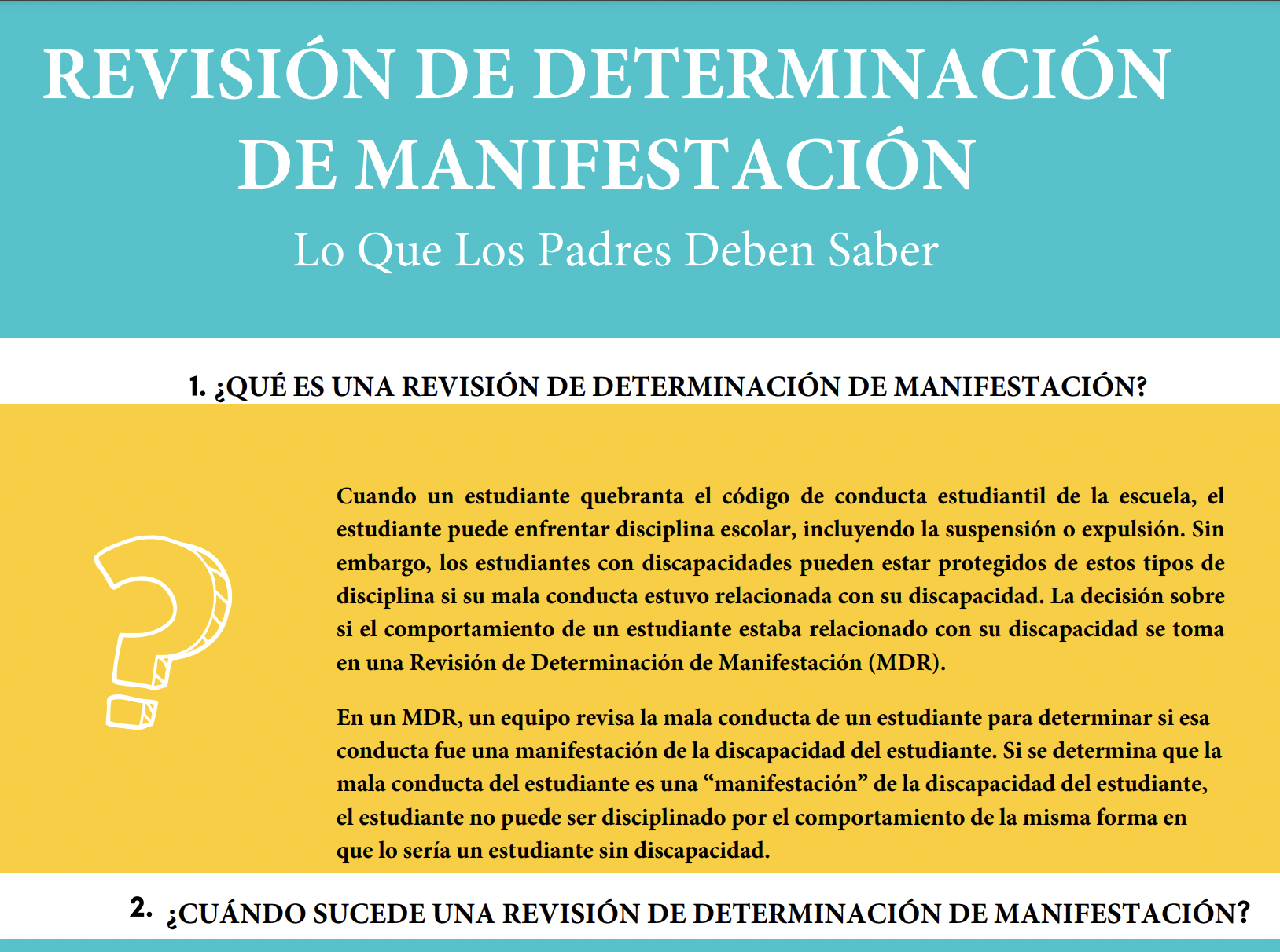 Revisión De Determinación De Manifestación