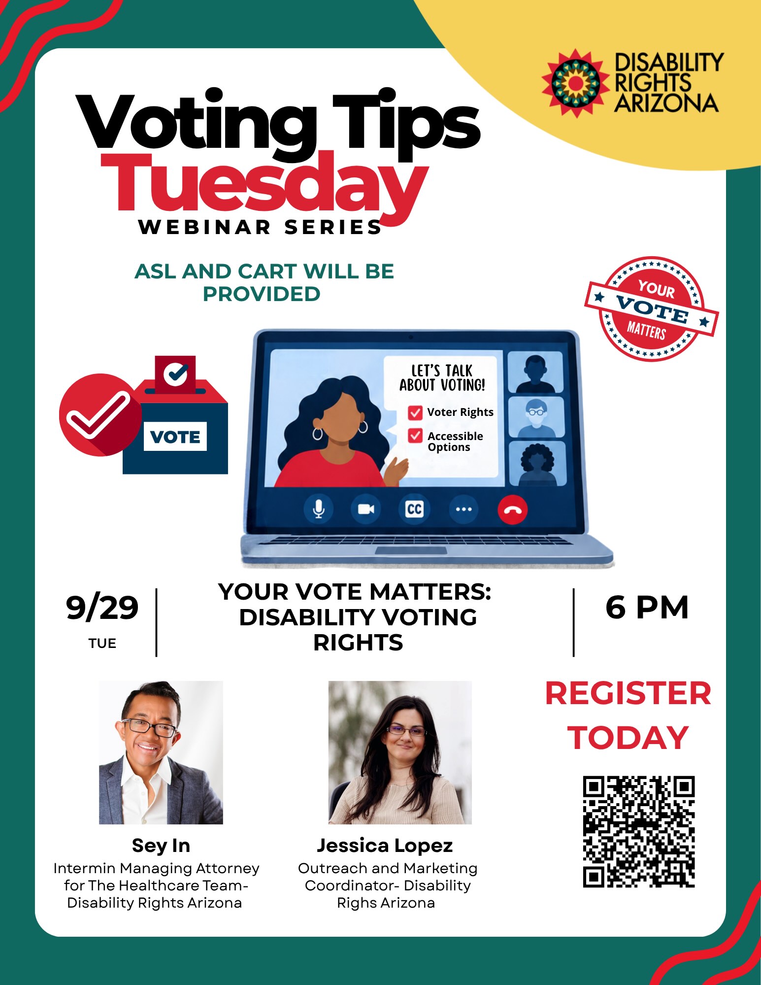 Voting Tips Webinars Series